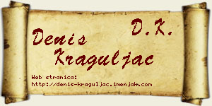 Denis Kraguljac vizit kartica